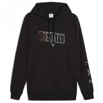 Sudadera con Capucha Puma Hombre Negro Premium