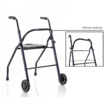 Rollator Pieghevole In Acciao Verniciato - 2 Ruote - Poseidon