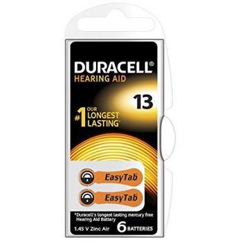 Duracell Pile Auditive Easy Tab 13 Orange – Pack 6