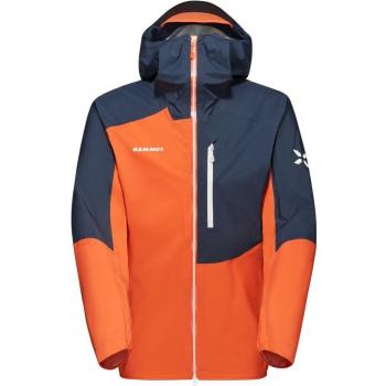 Hardshelljacke Mammut Eiger Speed HS mit Kapuze – Herren, Größe XL, Orange