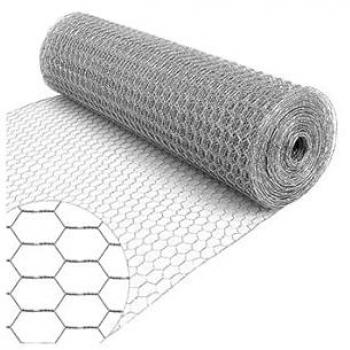 Galvanized 3‑Torsion Wire Mesh 25 mm × 0.8 mm – 10 m