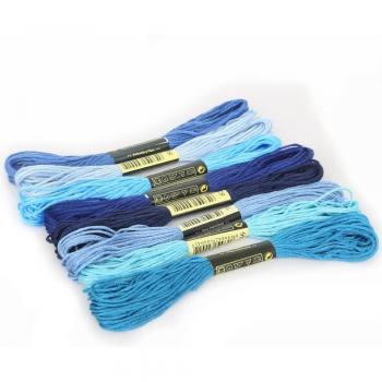 8pcs 7.5m Color Cross Stitch Thread Bundle