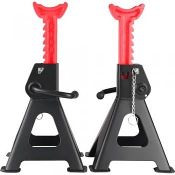 Ks Tools 160.1250 Performance Lot De 2 Chandelles D'Essieu En Acier Avec Réglage Rapide 3000 Kg