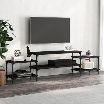 Estantería TV Madera Negra 197x35x52 cm – VidaXL