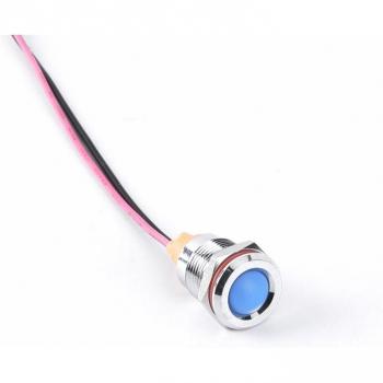 12mm IP67 Waterproof Stainless Steel LED Signal Lamp