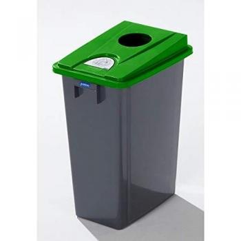 Colector deșeuri reciclabile Probbax cu capac plat, volum 60 l, orificiu de intrare