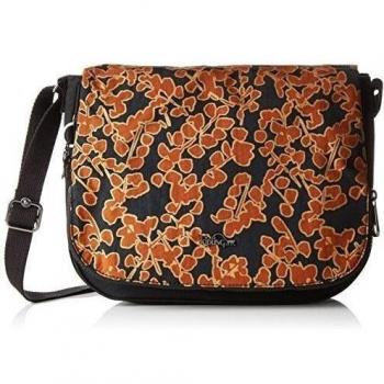 Kipling Earthbeat M, Bolso Bandolera Para Mujer, Multicolor (18Y Floral Metallic), 30x22.5x10.5 cm