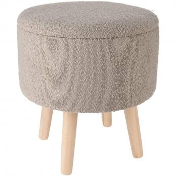 HOME&STYLING Sgabello Portaoggetti Ø35x40 Cm Tortora