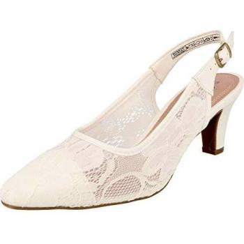 Jane Klain 296-184 Hochzeits Pumps Schuhe für Damen in Weiß