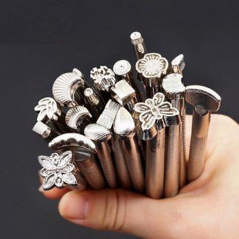DIY Leather Carving Tools - 20 Piece Hand Sewing Set