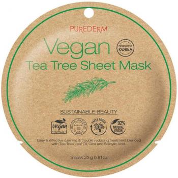 Masque facial en feuille à l'arbre à thé Purederm 23g