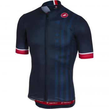Castelli Maillot De Ciclismo De Manga Corta 2018 Podio Doppio FZ Dark Infinity A