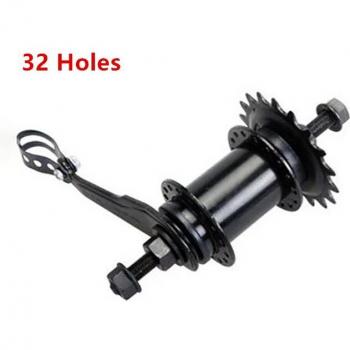 Bicycle Reverse Brake Hubs Front Rear 100mm 120mm Axles Black Silver 32 Holes Single Speed Wheel Components