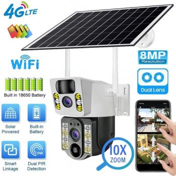 V380 Pro Solare Wireless 8MP 4K CCTV Cam 32GB