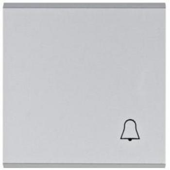 Tecla Campana Brillante Plata Hager WL6012