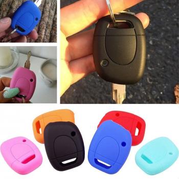 Carcasa Silícea de Un Botón para Mando Renault Twingo Clío