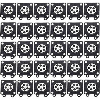 30Pcs Replacement Carburetor Membrane Pads for Zama Chainsaw