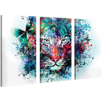 Toile Tendue Tigre – Art Contemporain 120x80cm