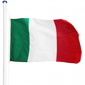 Mástil de bandera de aluminio con cuerda para izar