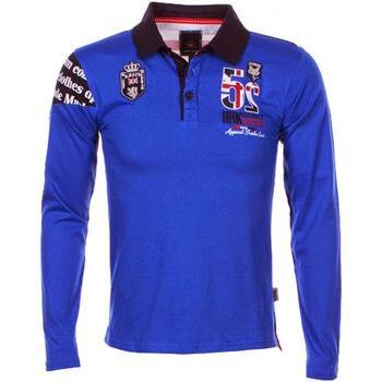 Polo a Maniche Lunghe Blue Vent Du Cap per Bambini 16 anni