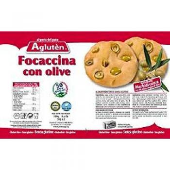 Focaccina Agluten con olive senzaglutine 100g