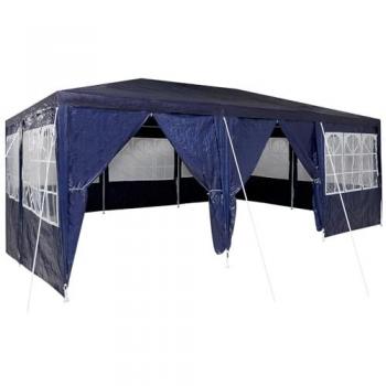 VidaXL 6x4 m Party Tent – Blue, 10‑Wall Design