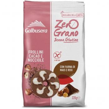 Zerograno Frollini Cacao-Nocciole 220 g Senza Glutine