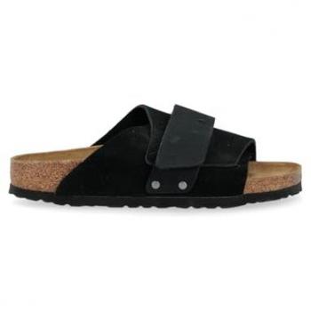 Birkenstock Kyoto Nubuck Sandals Black Female Size 7 UK