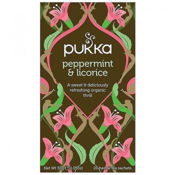 Pukka Teas Organic Peppermint & Licorice - 20 Teabags x 4 Pack