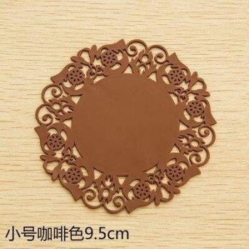 Sous-verres en silicone, motif fleur creuse