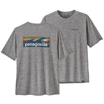 Patagonia T-Shirt Respirant – Cap Cool Daily Graphic – Bleu Abalone M