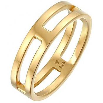 Silberring KUZZOI Herren Bandring Steg Massiv 925 Silber Fingerringe Gr. 64 mm, ohne Stein, Silber 925
