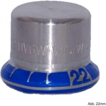 Geberit Edelstahl Kappe für Wasserrohre 28 mm
