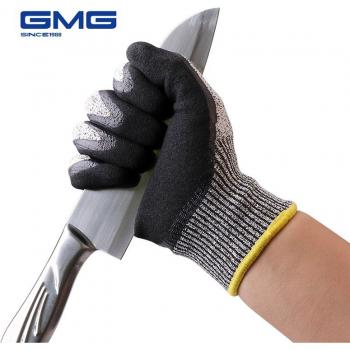Guantes resistentes al corte con nitrilo y arena