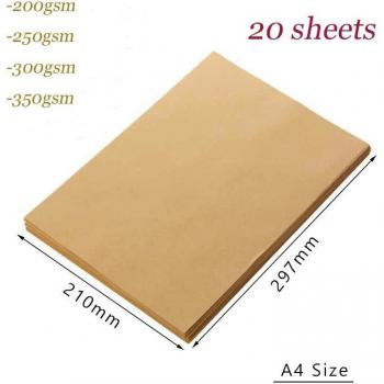 Thick A4 Brown Kraft Paper 30 Sheets 250gsm