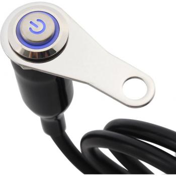 Interrupteur de clignotant LED pour moto, signal auxiliaire réglable, DC 12V
