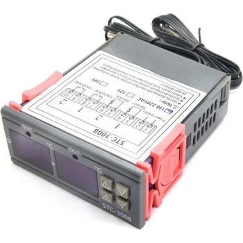 Termostato Electrónico con Pantalla Digital y Control Doble
