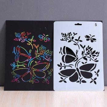 Plantilla Ángel y Chicas para Bricolaje - Tamaño 25x17 cm