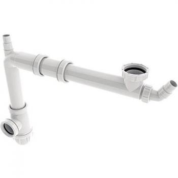 Tubulure universelle de raccordement Connectic - 1 bac avec siphon