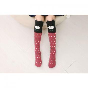 Cotton Fox and Cat Knee High Socks for Children