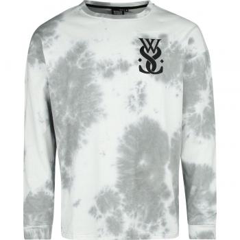 EMP Exclusive While She Sleeps Long Sleeve Shirt - Oversized Fit - Men’s - White-Grey - S to 3XL
