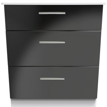 Harrow Ready Assembled 3 Drawer Deep Chest