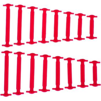Lacets élastiques en silicone pour baskets, 16 pièces