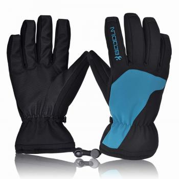 ORSEN Skihandschuhe Winter Ski Snowboard Handschuhe Wasserdicht Winddicht Sporthandschuhe für Herren und Damen (Dunkelblau, L)