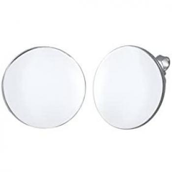 Orecchini a cerchio Geo Trend in argento sterling 925