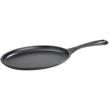 Fajita de Hierro Fundido Victoria 25x18cm, Apta para Fuego y Barbacoa
