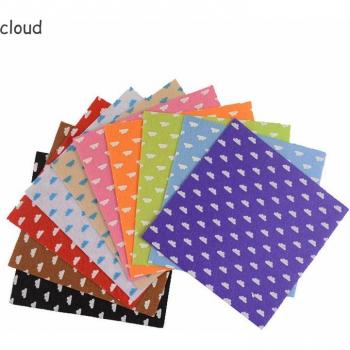 10 Sheet 15x15cm Non-Woven Felt Craft Fabric