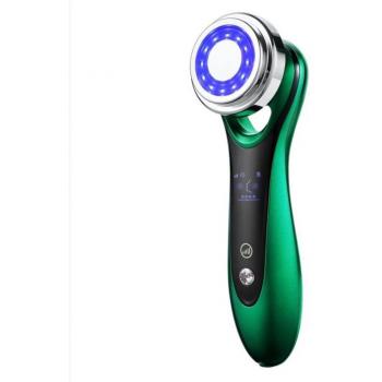 Masajeador facial electrónico con luz de color y iones