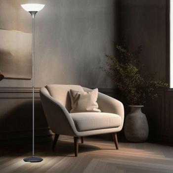 Lampada LED a soffitto con tonalità titanio, perfetta per il soggiorno serale e l'ufficio