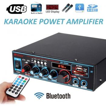 800W HiFi Stereo Amplifier with Bluetooth and FM Radio